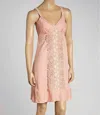 Aryeh Women's Lace Mini Dress In Blush In Gold