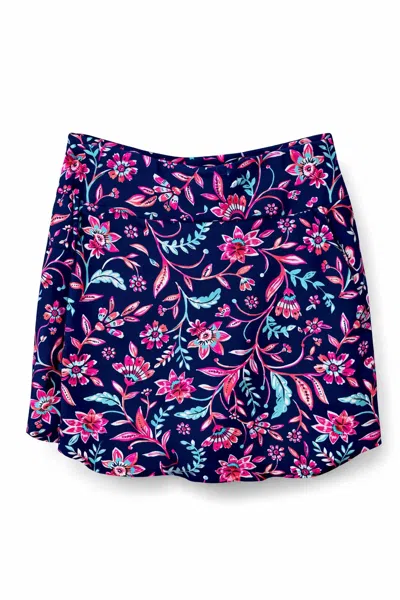 Aryeh Women's Scallop Trim Skorts In Navy Blue
