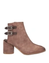A.s. 98 A. S. 98 Woman Ankle Boots Dark Brown Size 10 Soft Leather In Brown