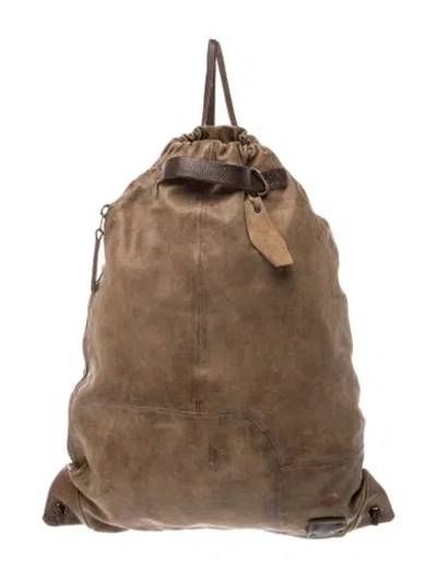 Pre-owned A.s. 98 Leather Backpack In Brown
