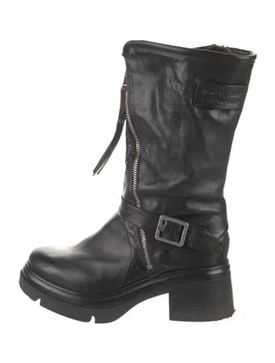 Pre-owned A.s. 98 Leather Boots In Black