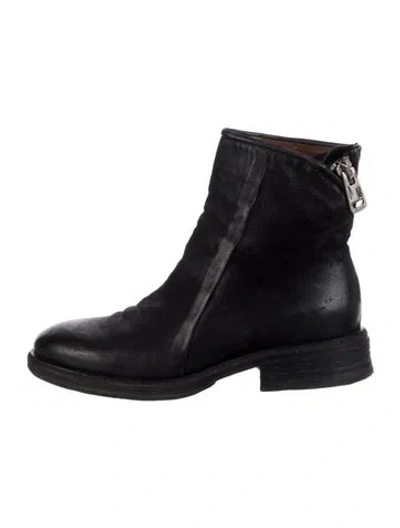 Pre-owned A.s. 98 Leather Boots In Black