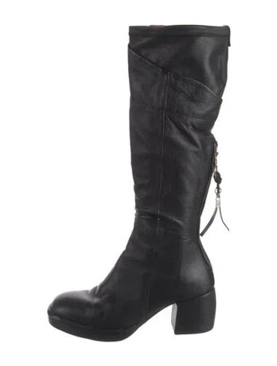 Pre-owned A.s. 98 Leather Boots In Black