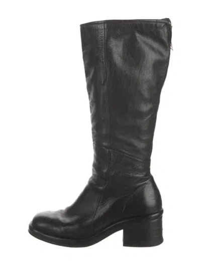 Pre-owned A.s. 98 Leather Boots In Black