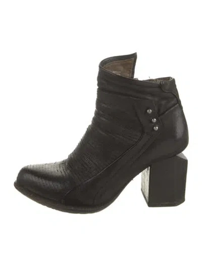 Pre-owned A.s. 98 Leather Boots In Black