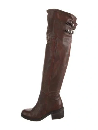 Pre-owned A.s. 98 Leather Boots In Brown