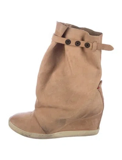Pre-owned A.s. 98 Leather Boots In Neutral