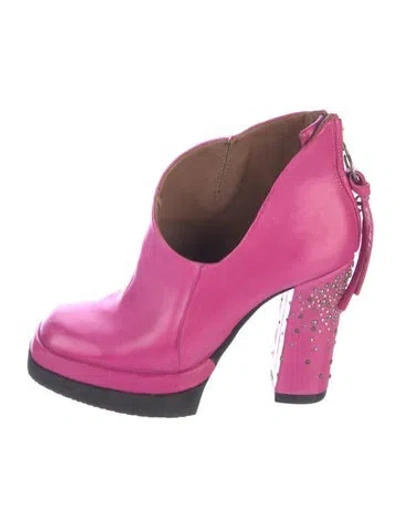 Pre-owned A.s. 98 Leather Boots In Pink