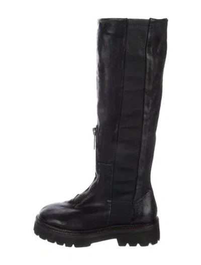Pre-owned A.s. 98 Leather Combat Boots In Multi