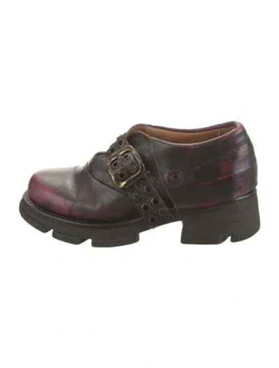 Pre-owned A.s. 98 Leather Oxfords In Multi
