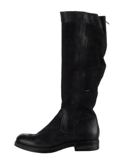 Pre-owned A.s. 98 Leather Riding Boots In Black