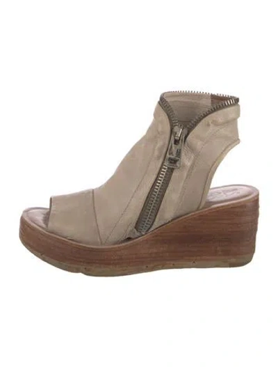 Pre-owned A.s. 98 Leather Sandals In Brown
