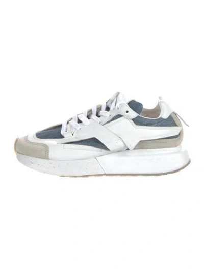 Pre-owned A.s. 98 Leather Sneakers W/ Tags In Silver