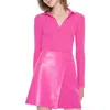 As B Y Df Fiamma Ribbed Top In Hot Pink