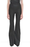 As B Y Df Kat Stretch Leather Bell Leggings In Black