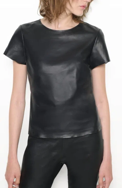 As B Y Df Miller Baby Tee In Black