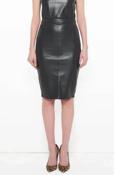As B Y Df Port Elizabeth Recycled Leather Skirt In Black