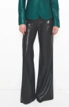 As B Y Df Tell Me Lies Recycled Leather Trousers In Black