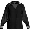 As By Df After Dark Embellished Blouse In Black