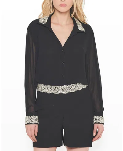 As By Df After Dark Blouse In Black