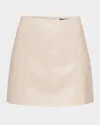 As By Df Ainsley Recycled Leather Skirt In Neutral
