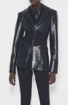As By Df Amour Recycled Leather Blazer In Black