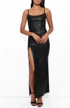 As By Df Aphrodite Stretch Leather Dress In Black