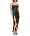 As By Df Aphrodite Stretch Leather Dress In Black