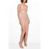 As By Df Aphrodite Stretch Leather Dress In Chai