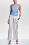 As By Df Becca Recycled Leather Tank Top In Powder Blue