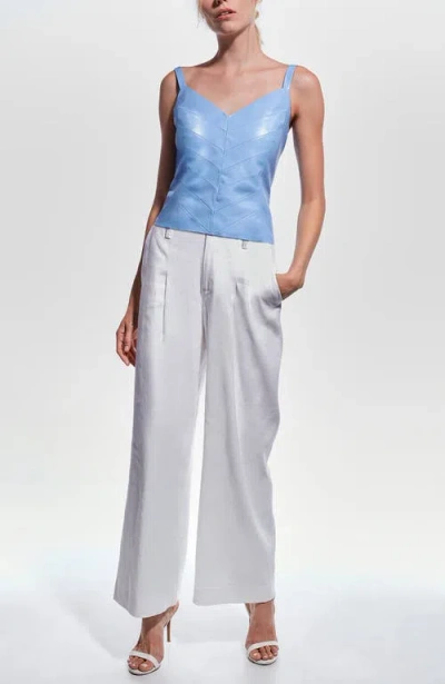 As By Df Becca Recycled Leather Tank Top In Blue