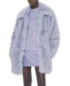 As By Df Billie Faux Fur Jacket In Blue