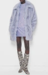 As By Df Billie Faux Fur Jacket In Blue