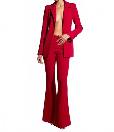 As By Df Billie Flare Trouser In Cocoa Red In Multi