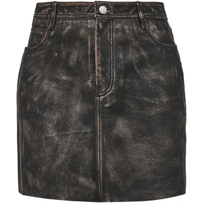 AS BY DF AS BY DF BONNIE LEATHER SKIRT