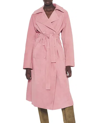 AS BY DF AS BY DF CANDY SUPERSUEDE TRENCH COAT