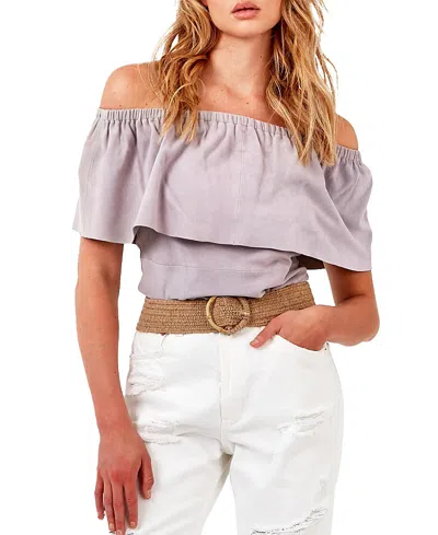 As By Df Cape Horn Top In Lavender Grey