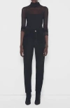 As By Df Cindy Supersuede Slim Leather Jeans In Black In Black