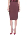 As By Df Claude Stretch Leather Skirt In Decadent Wine