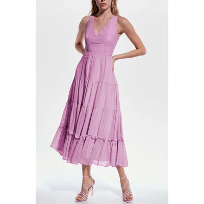 As By Df Clementine Recycled Leather Dress In Pink