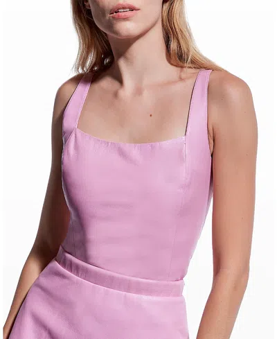 AS BY DF AS BY DF CLEMENTINE RECYCLED LEATHER TOP