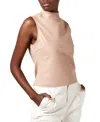 As By Df Crawford Recycled Leather Top In Parisian Rose