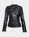 As By Df Cult Recycled Leather Fitted Jacket In Black