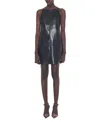 As By Df Faith Recycled Leather Dress In Black