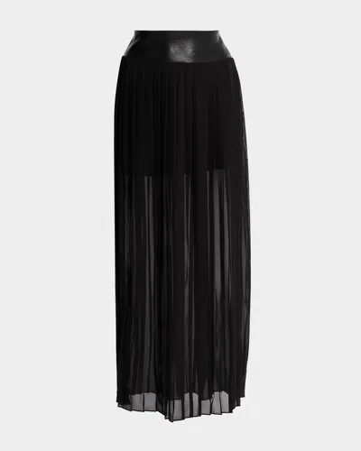AS BY DF FELICE PLEATED MAXI SKIRT