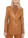 As By Df Finn Recycled Leather Blazer In Multi