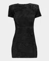 As By Df Fortuna Stretch Suede Dress In Black
