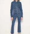 As By Df Gianna Jacket In Medium Wash Denim In Blue