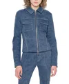 As By Df Gianna Denim Zip Jacket In Med Wash Denim