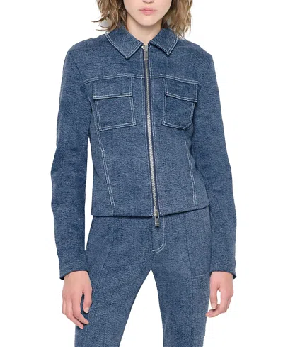 As By Df Gianna Jacket In Med Wash Denim